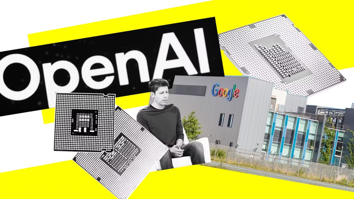 OpenAI က Google ရဲ့ ချစ်ပ်တွေကို ပြောင်းသုံးဖို့ ပြင်နေ